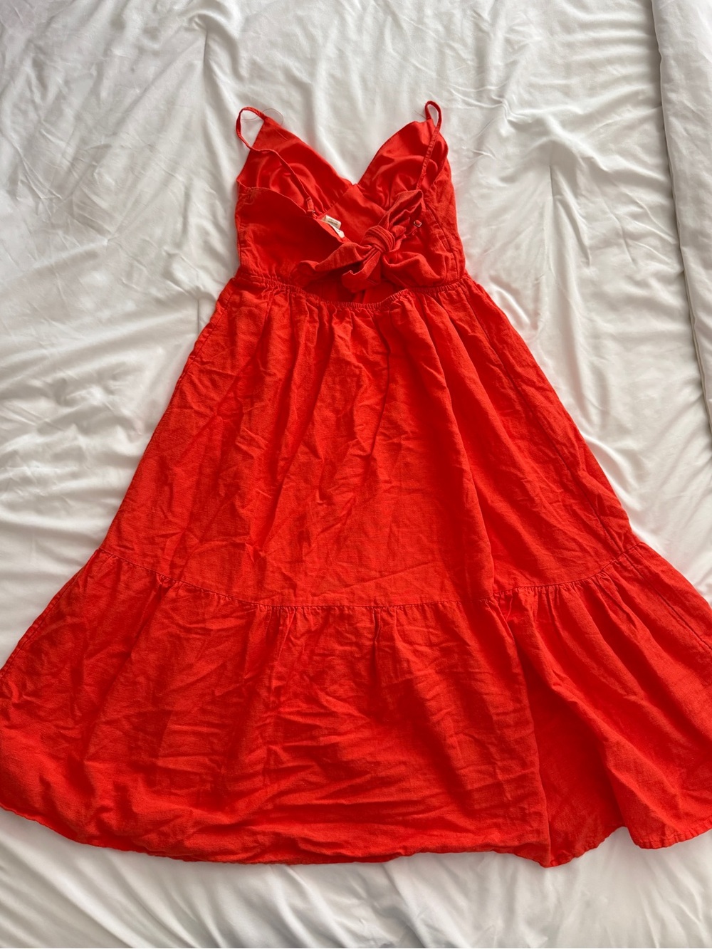 Dark Orange Midi Dress